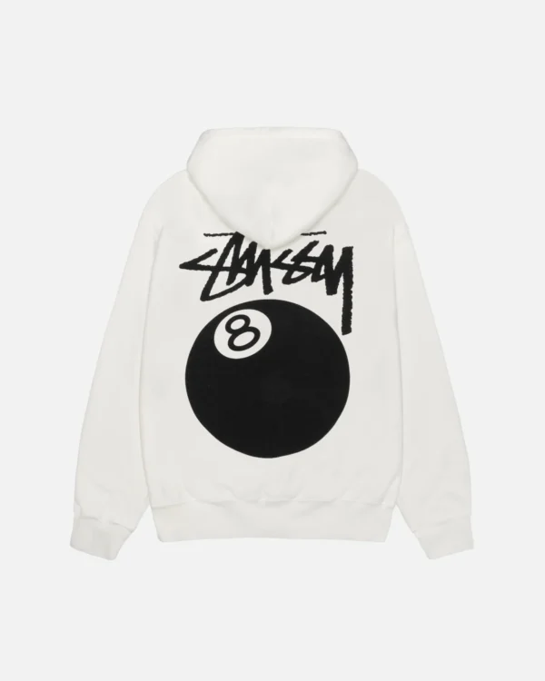 Sweat À Capuche 8 Ball Blanc