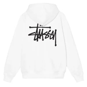 Sweat À Capuche Basic Stüssy Blanc