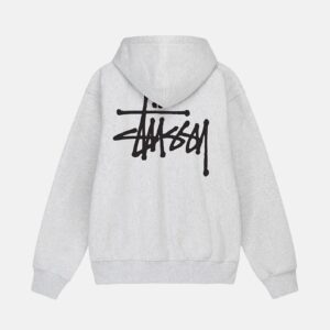 Sweat À Capuche Basic Stüssy Gris