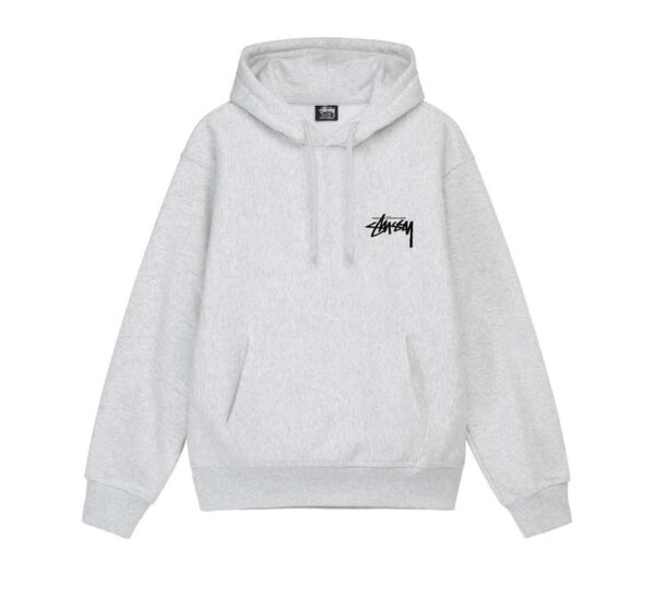 Sweat À Capuche Basic Stüssy Gris