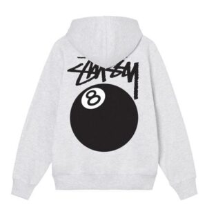 Sweat À Capuche Zippé 8 Ball Gris