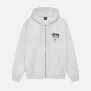 Sweat À Capuche Zippé World Tour Blanc