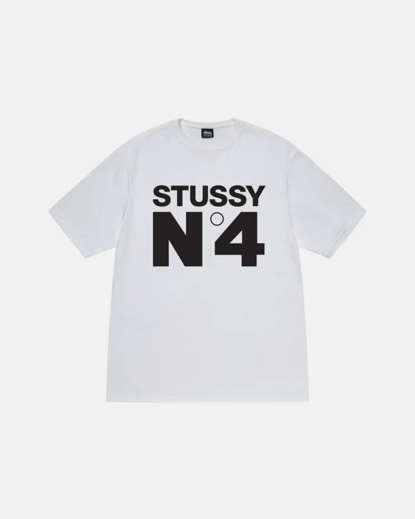 T-Shirt Blanc Stussy NO.4